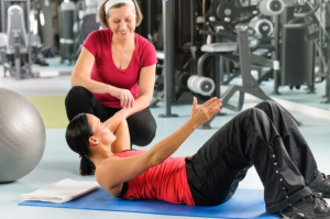 female fitness trainer